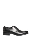 Black Calfskin Leather Derby Men Dress Shoes