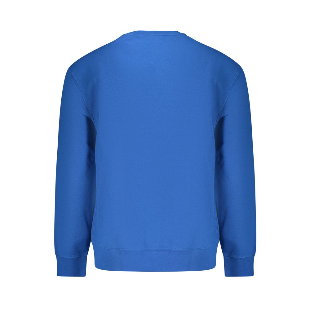 Blue Cotton Mens Sweatshirt