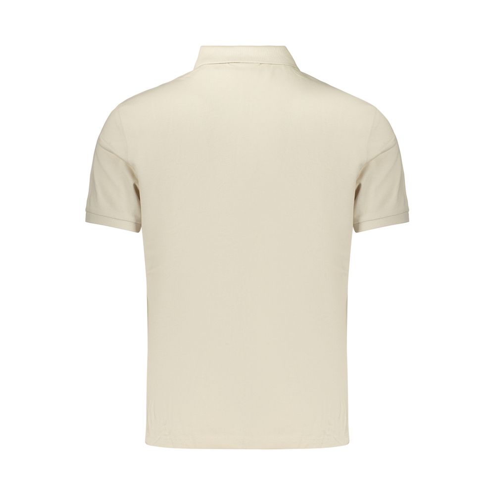 Beige Cotton Men's Polo