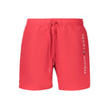 Rosso Polyester Mens Swimwear