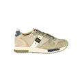 Green Polyester Athletic Sneakers