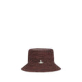 Brown Raffia Bucket Hat