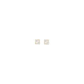 White Brass Earrings