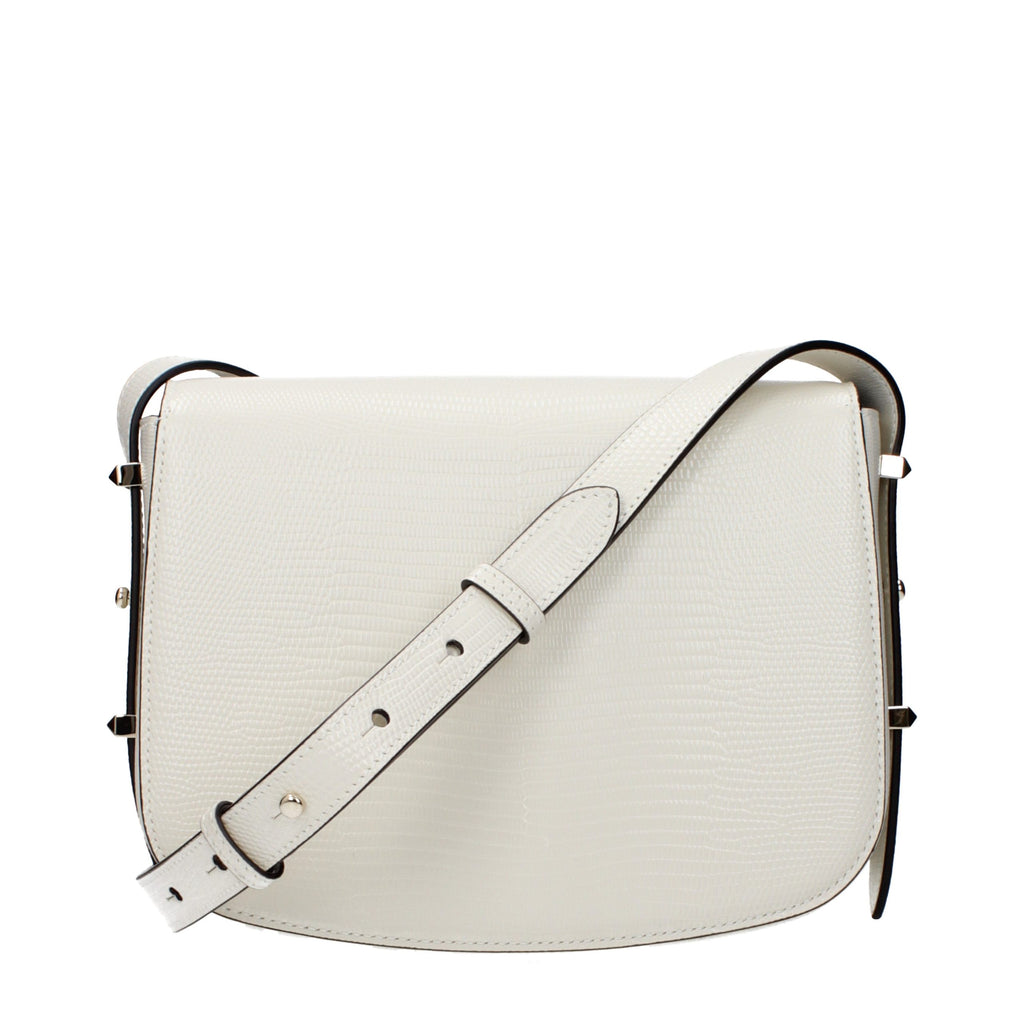 Blue Leather Crossbody Bag