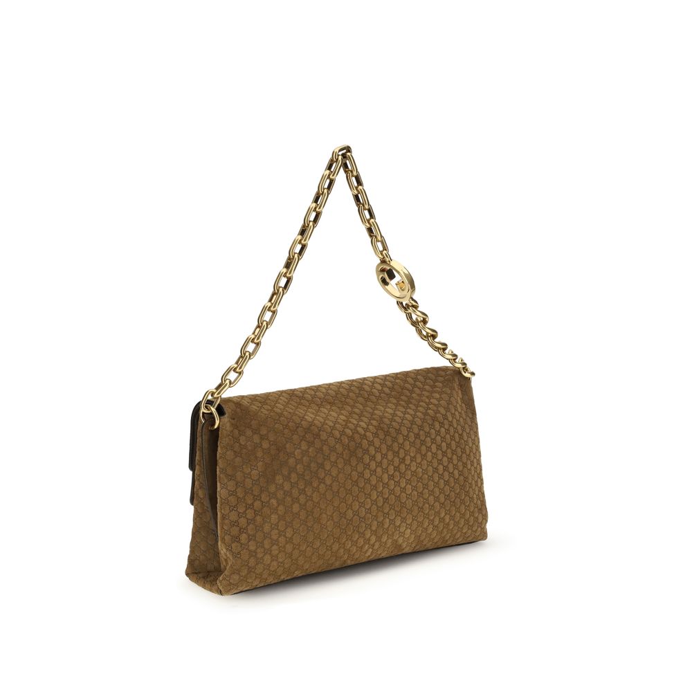 Beige Calf Leather Bos Taurus Handbag