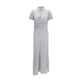 Multicolor Silk Casual Dress