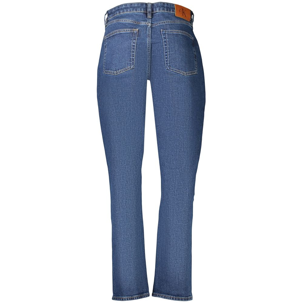 Blue Cotton Womens Jeans