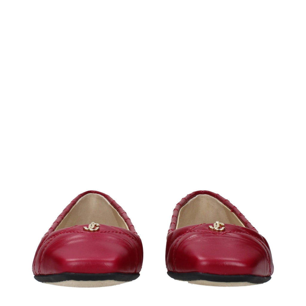 Pink Leather Ballet Flats