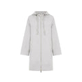 Gray Elastane Coat