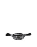 Black Nylon Brass Plate Camouflage Waist Fanny Pack Bag