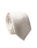 Off White DG Embroidery Silk Adjustable Men Necktie Tie