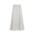 Gray Elastane Long Skirt