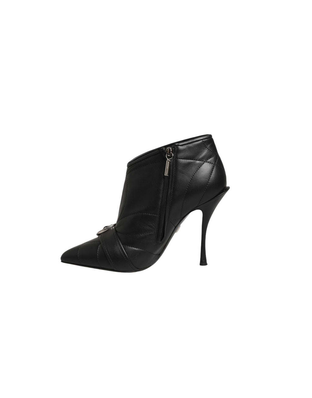 Black Devotion Quilted Buckled Boots Shoes