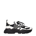 White Leather Chunky Sneakers