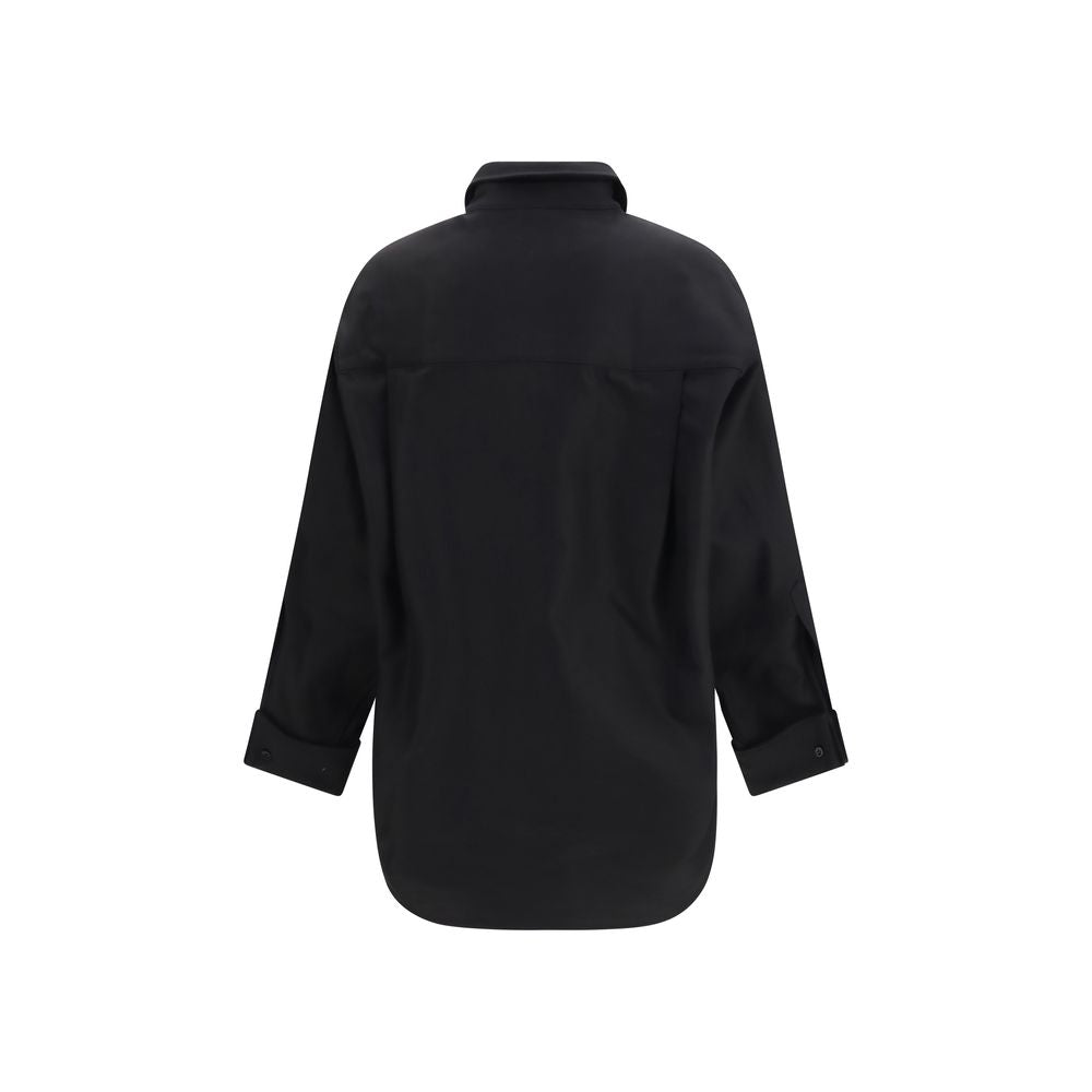 Black Cotton Dress Shirt