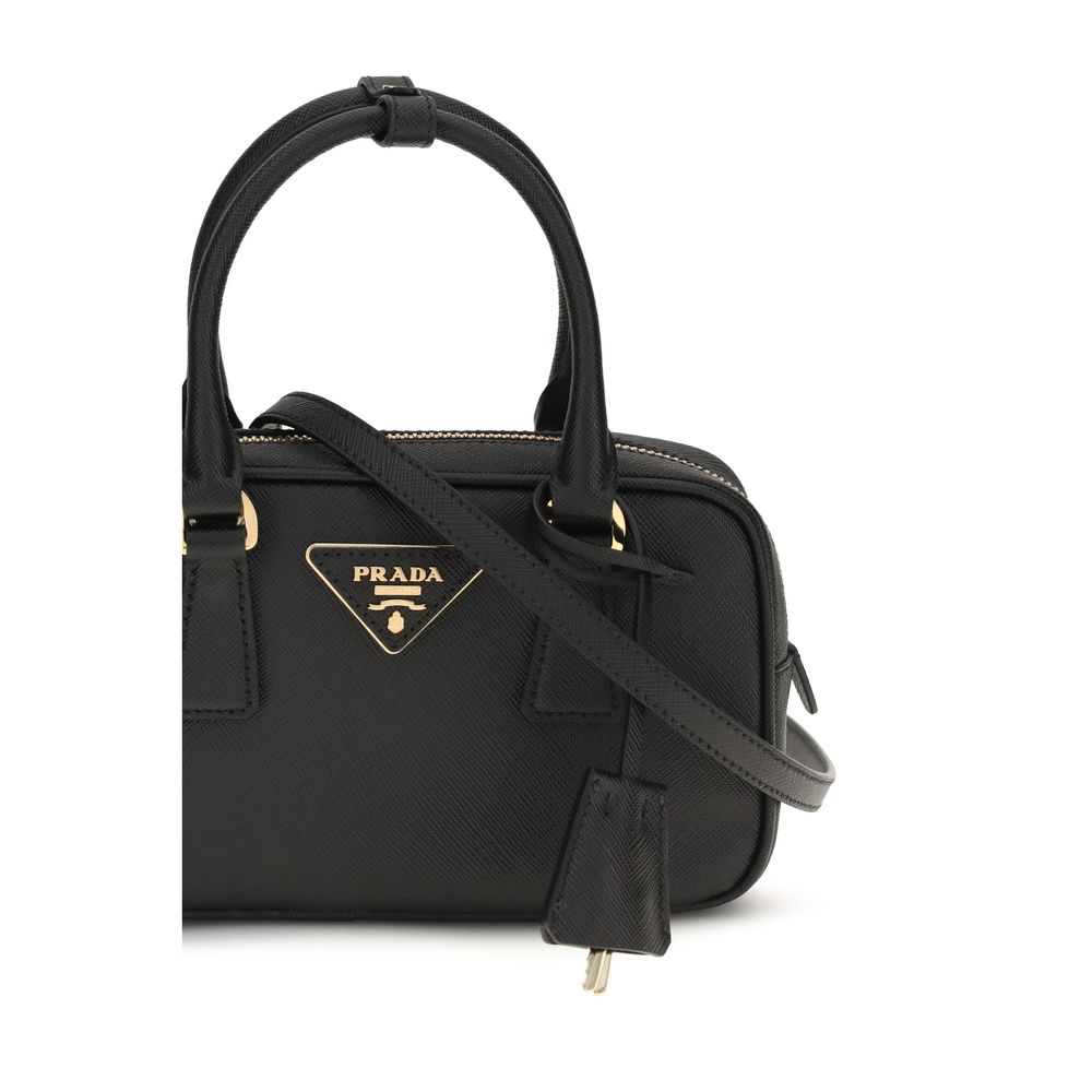 Black Calf Leather Bos Taurus Shoulder Bag