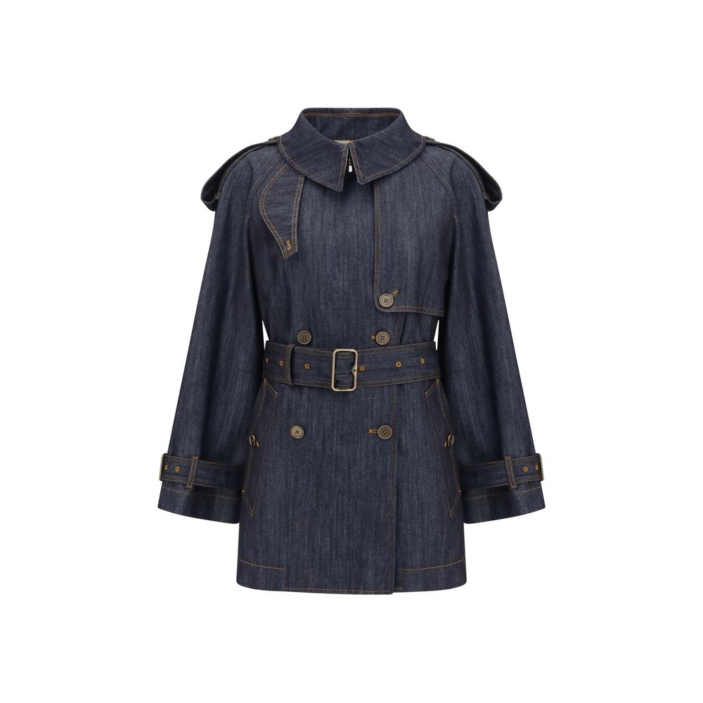 Blue Cotton Coat