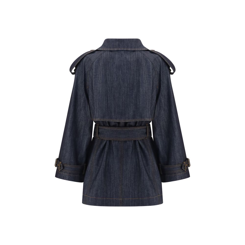 Blue Cotton Coat