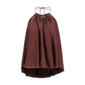 Bordeaux Silk Sleeveles T-Shirt