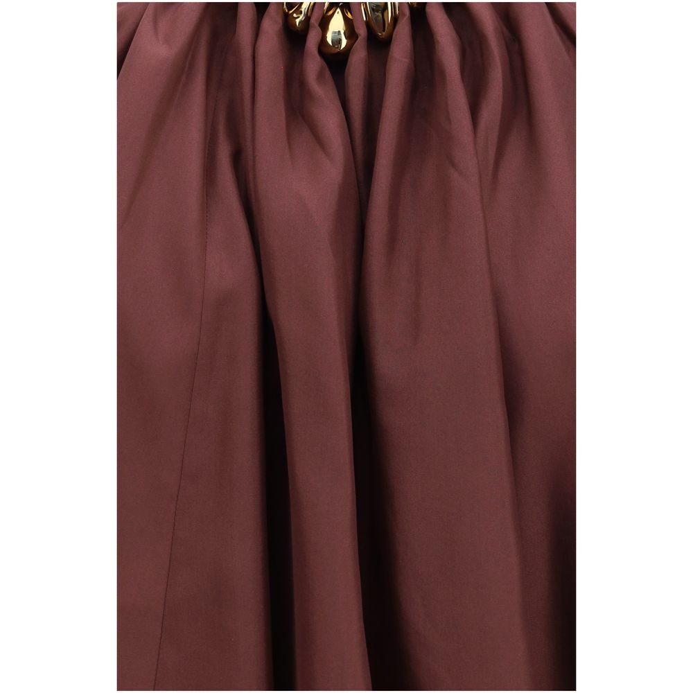 Bordeaux Silk Sleeveles T-Shirt