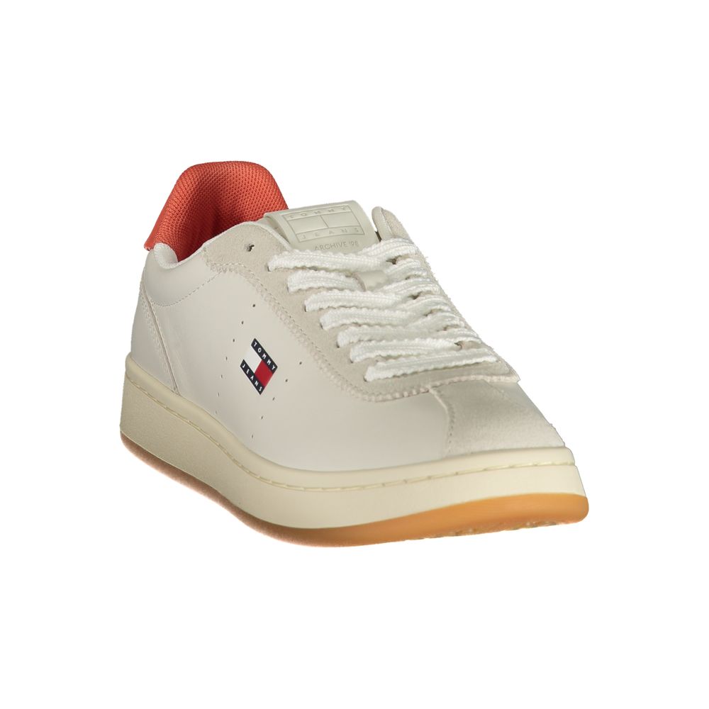 Beige Polyester Athletic Sneakers