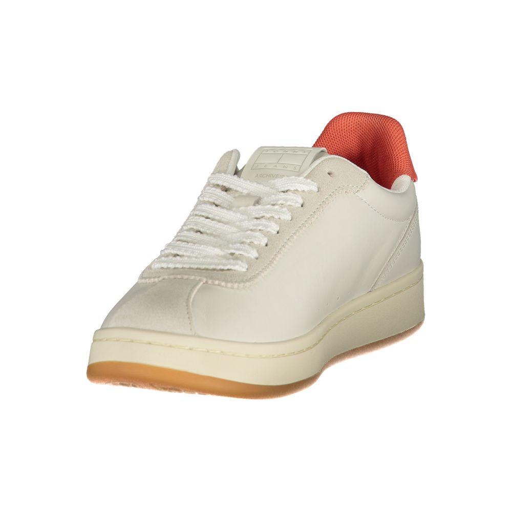 Beige Polyester Athletic Sneakers