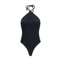 Black Polyamide One-Piece Swimsuit