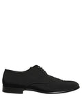 Black Suede Lace Up Derby Dress Formal Shoes