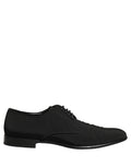 Black Suede Lace Up Derby Dress Formal Shoes