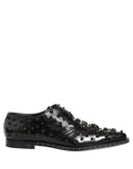 Black Leather Studded Men Formal Derby Shoes
