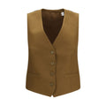 Brown Wool Oves Aries Sleveless Jacket