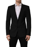 Black Wool Single Breasted Blazer Jacket