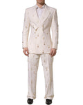 White Wool Slim Fit Formal 2 Piece Men Suit