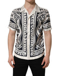 Black White Logo Bandana Short Sleeves Shirt
