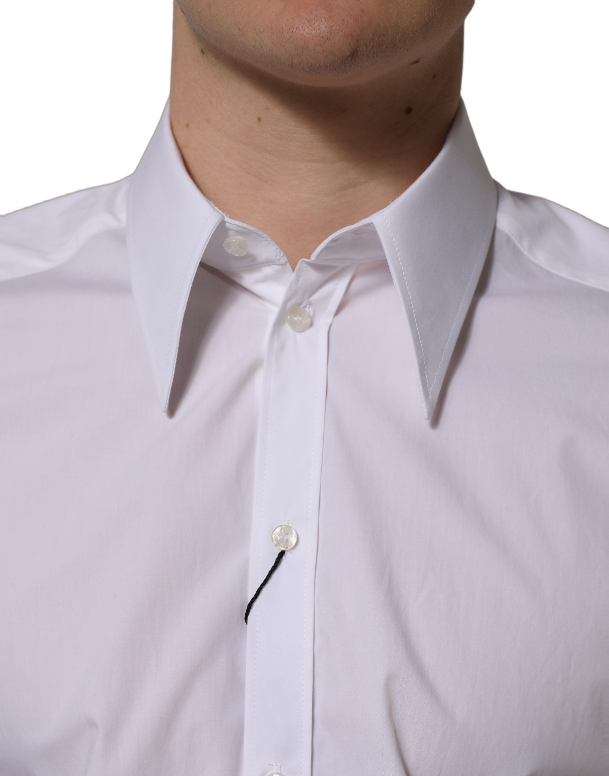 White MARTINI Long Sleeves Men Dress Shirt