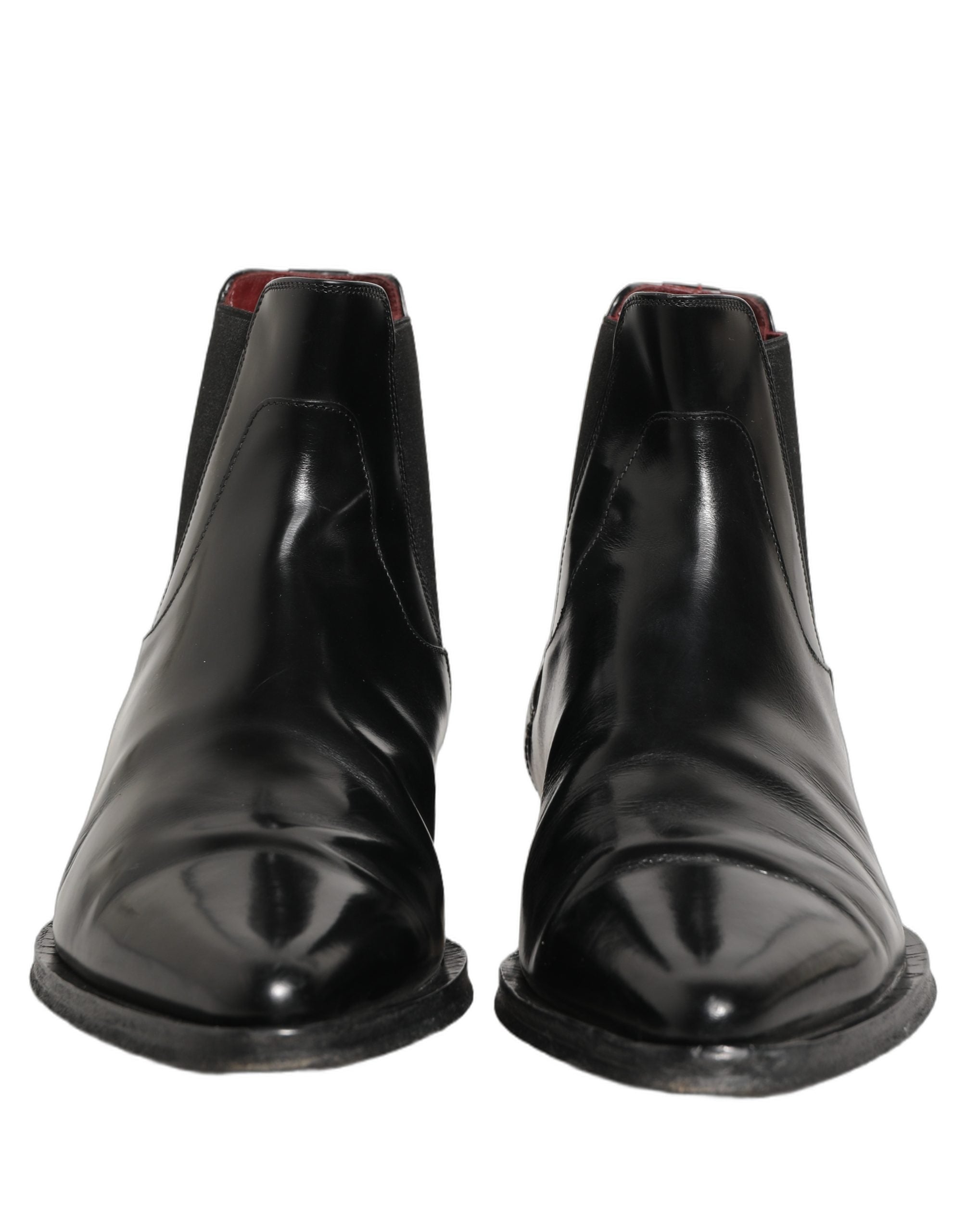 Black Chelsea Slip On Men Ankle Boots Shoes