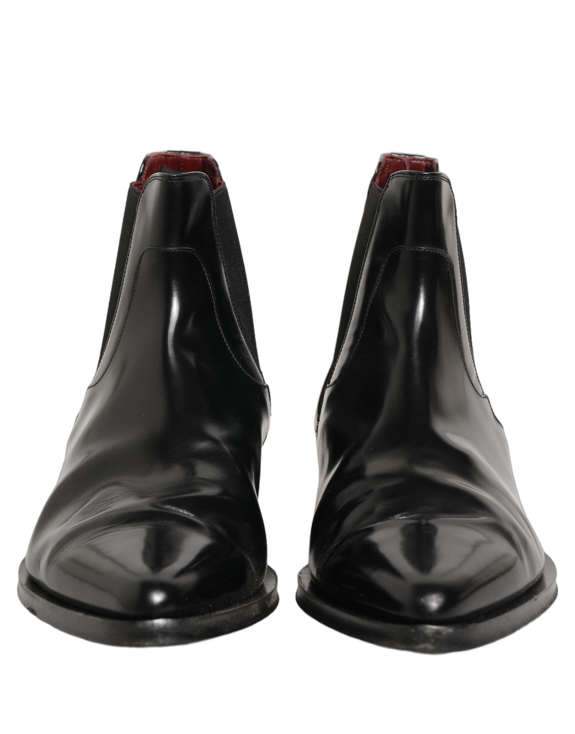 Black Chelsea Slip On Men Ankle Boots Shoes