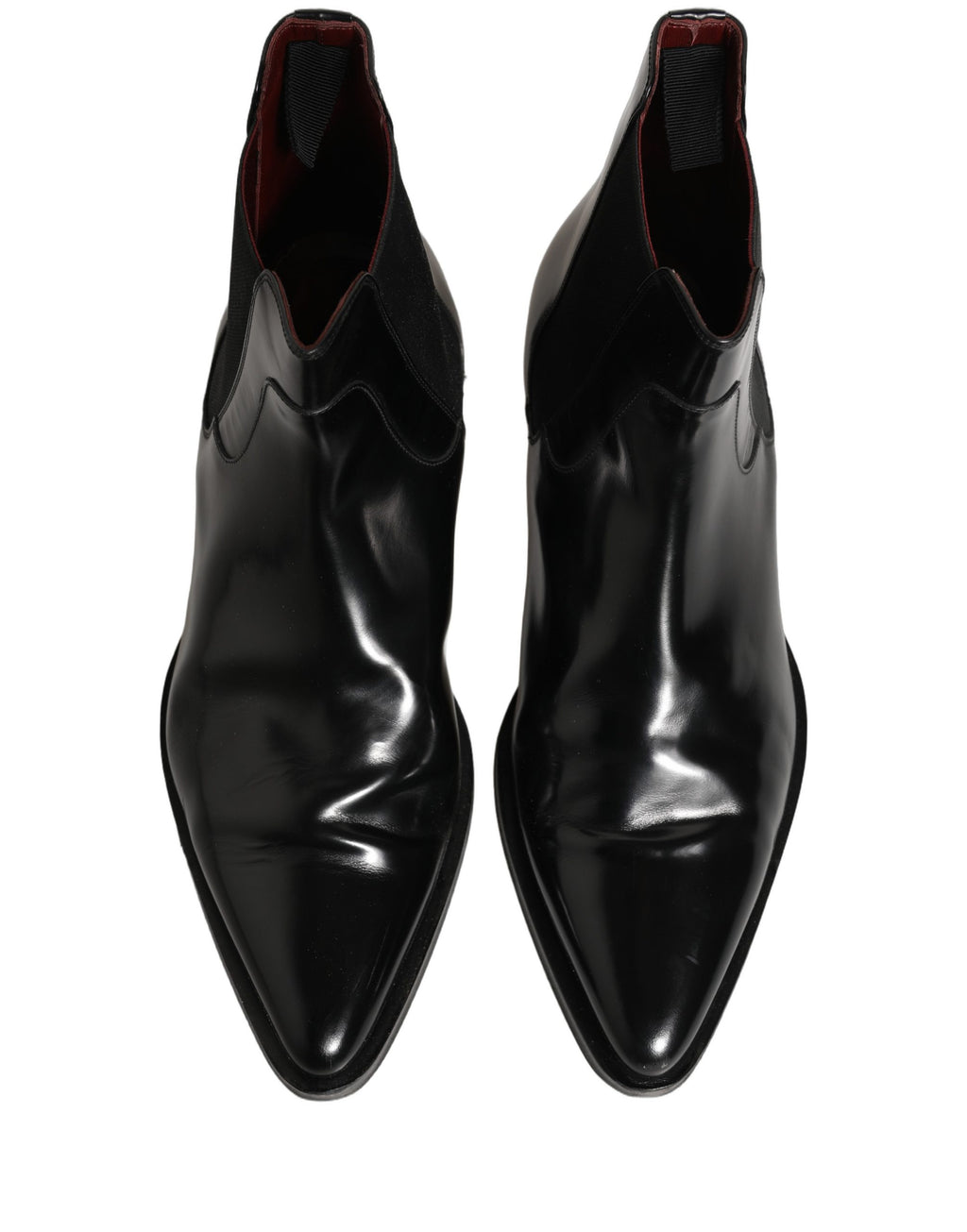Black Chelsea Slip On Men Ankle Boots Shoes