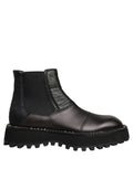 Black Chelsea Boots Leather Slip On Men Shoes