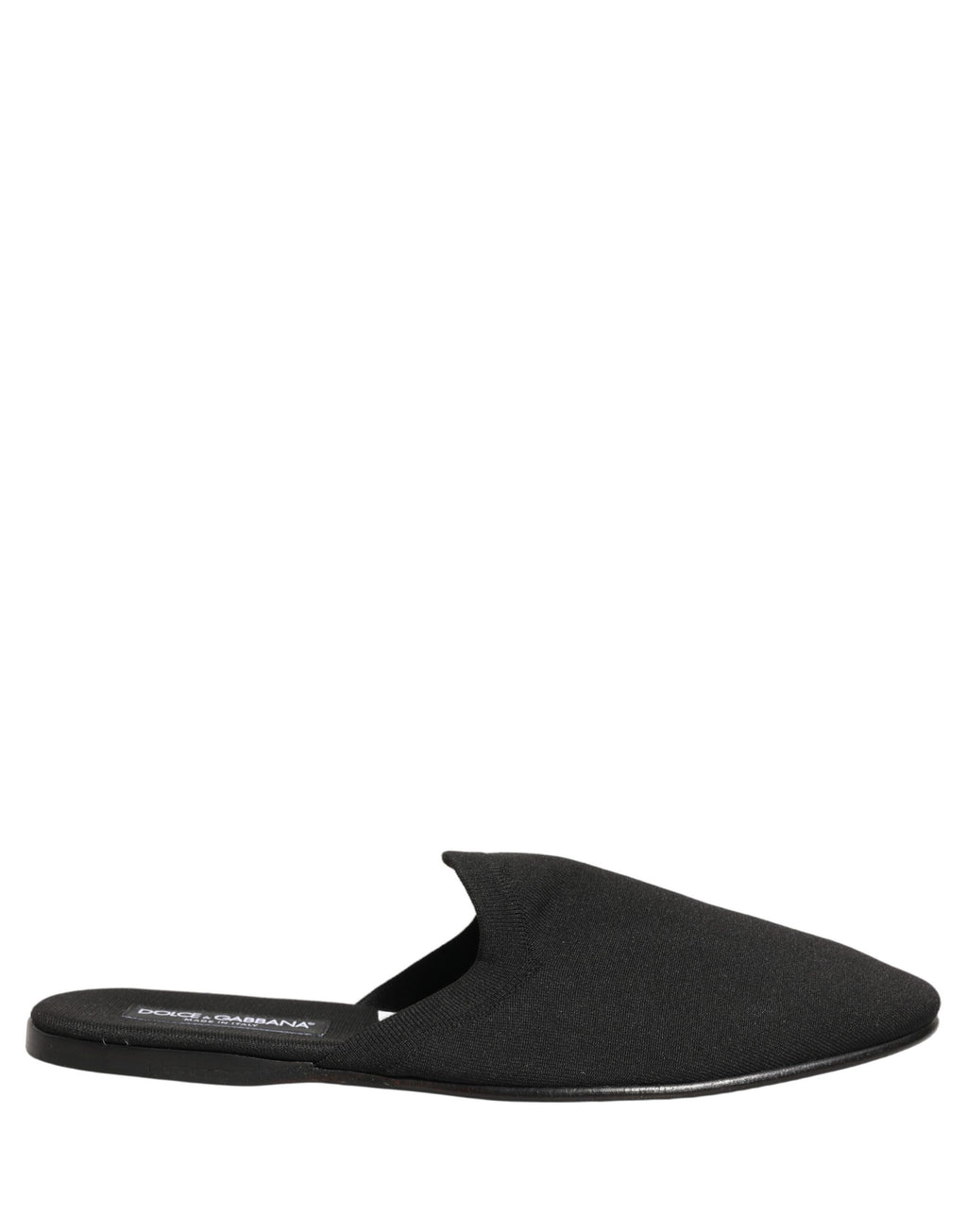 Black Suede Slides Flat Slipper Men Shoes