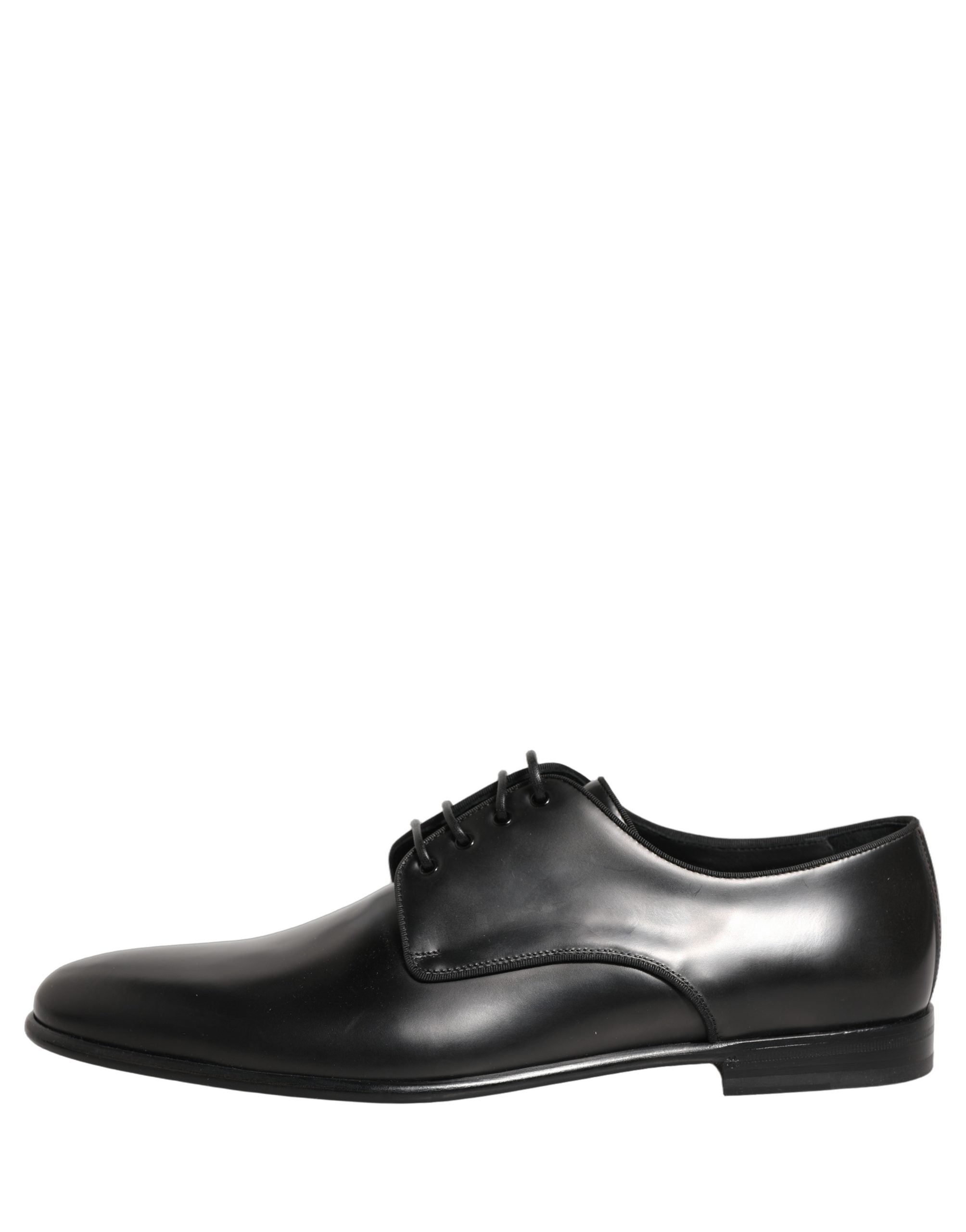 Black Leather Men Derby Dress Formal Shoes