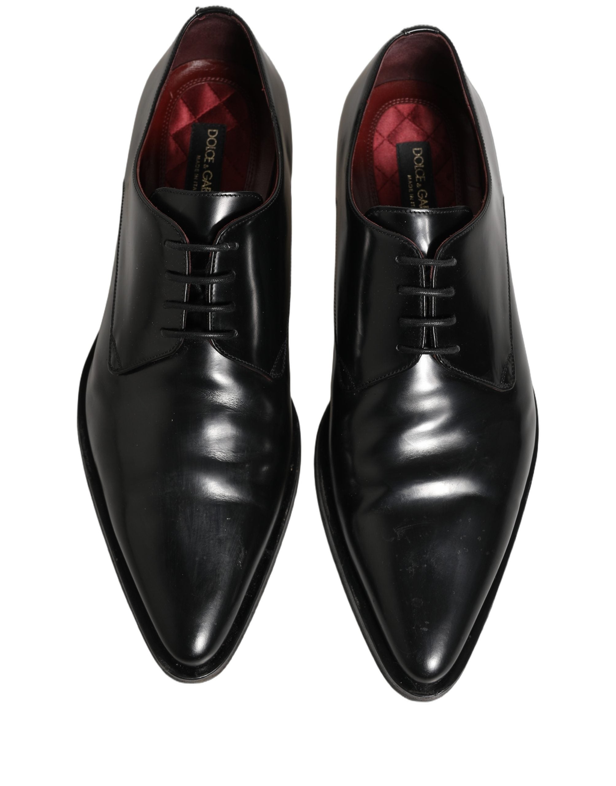 Black Leather Men Derby Dress Formal Shoes