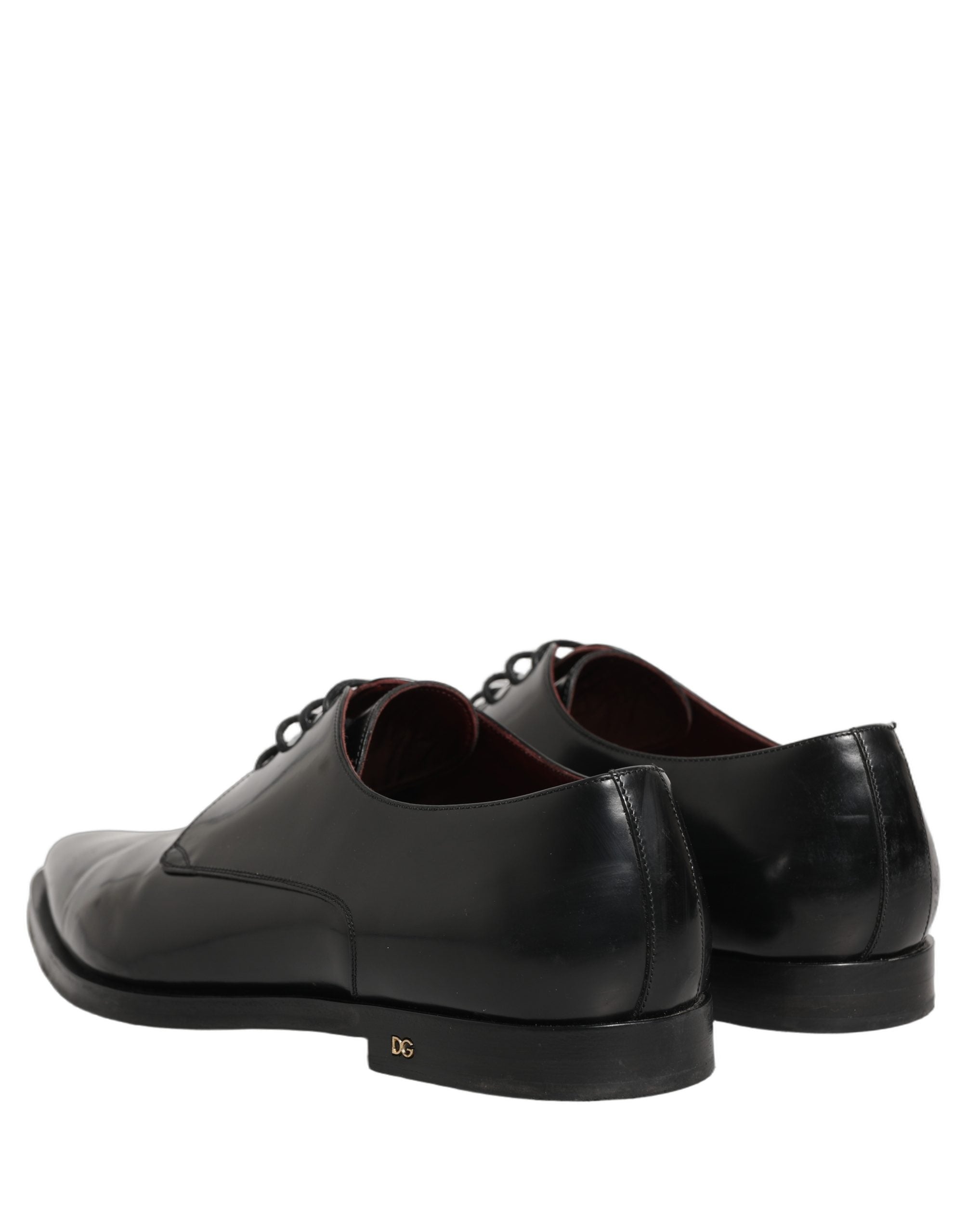 Black Leather Men Derby Dress Formal Shoes