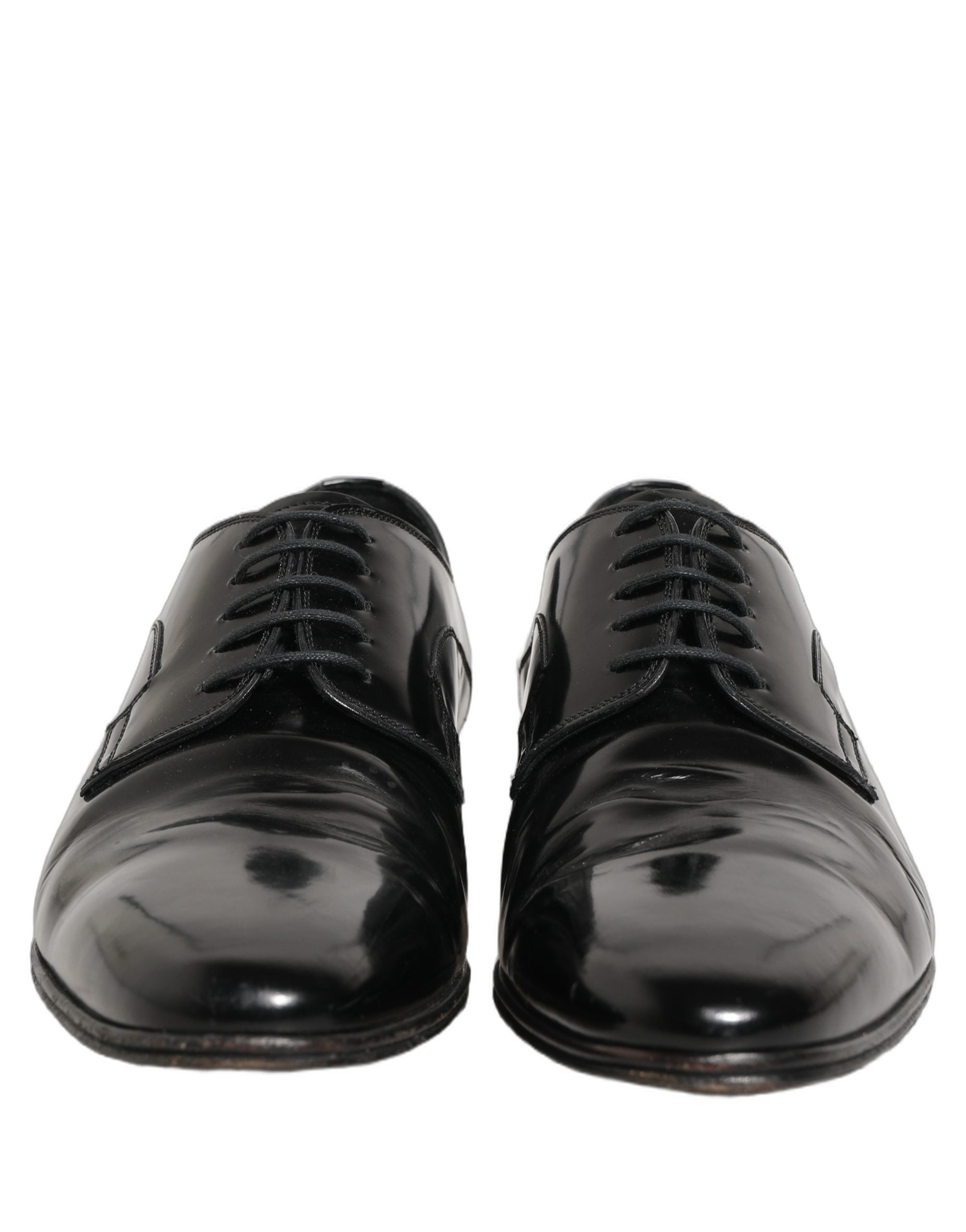 Black Leather Men Derby Dress Formal Shoes