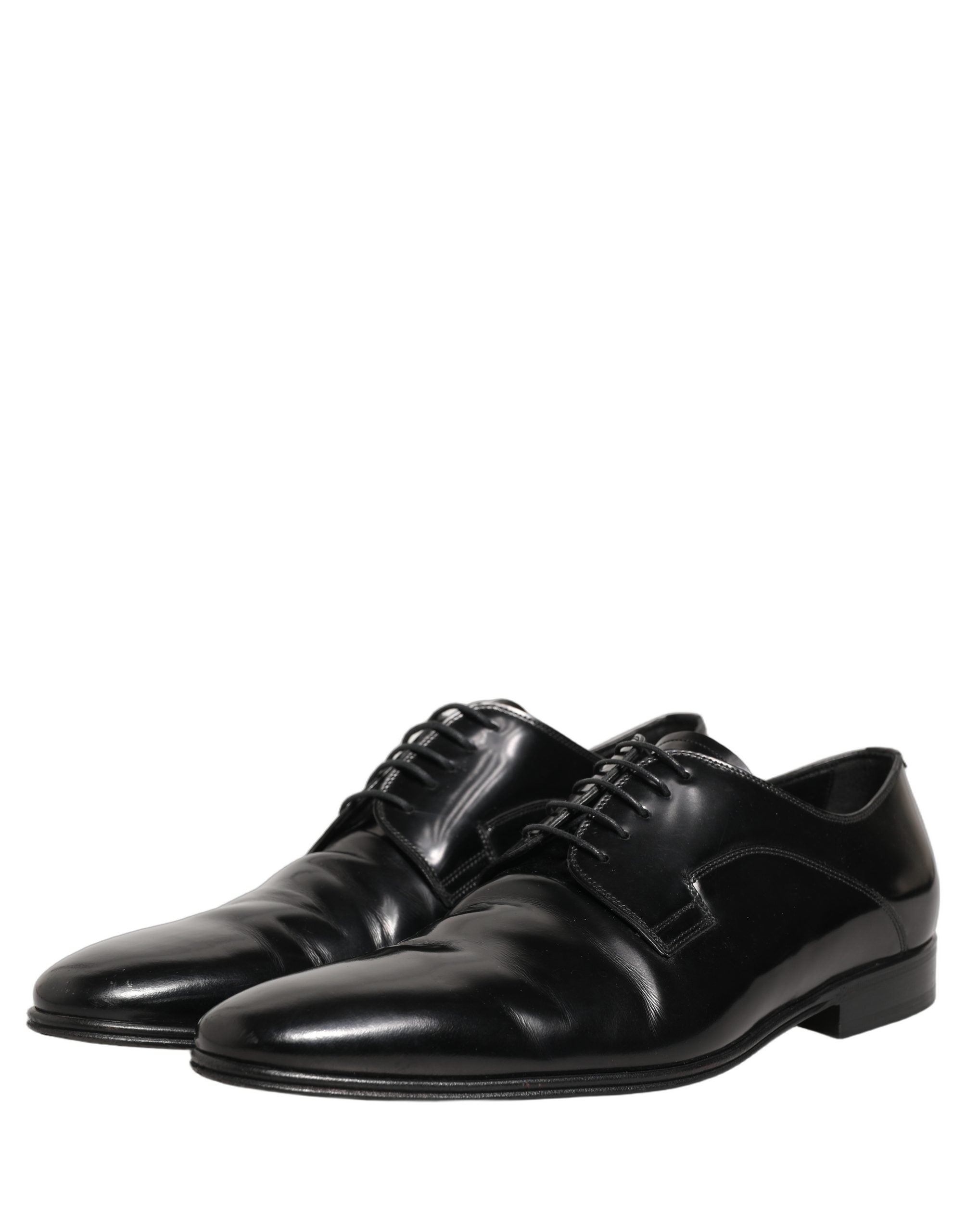 Black Leather Men Derby Dress Formal Shoes
