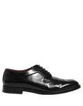 Black Leather Derby Dress Men Formal Shoes
