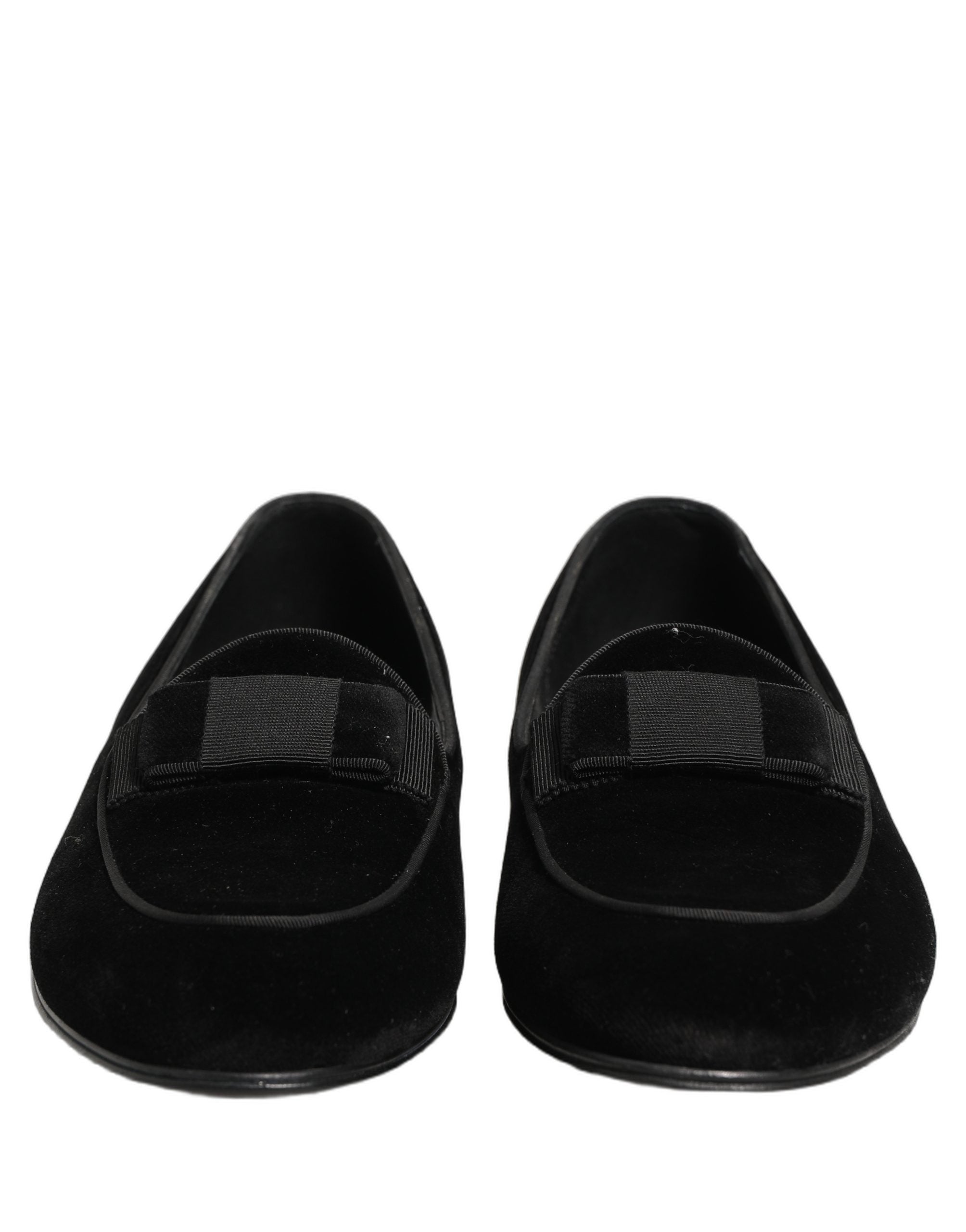 Black Velvet Loafers Formal Men Dress Shoes