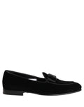 Black Velvet Loafers Formal Men Dress Shoes