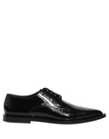 Black Leather Men Derby Dress Formal Shoes
