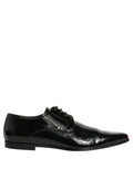 Black Leather Derby Dress Men Formal Shoes